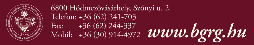 a(z} Bethlen Gábor Református Gimnázium moodle portál logója